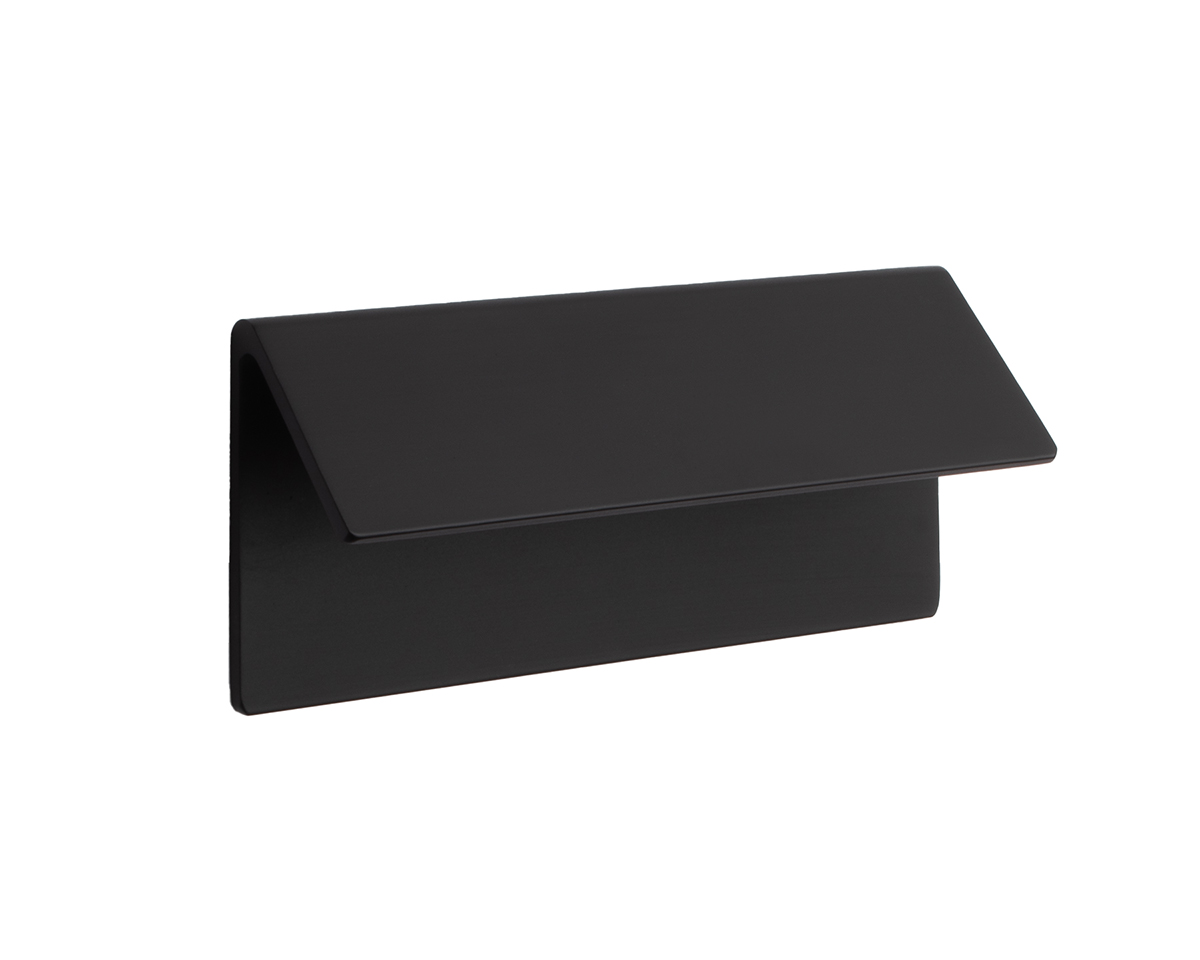 Sietto Fold 4" (102mm) Center-to-Center Cabinet Finger Pull (Matte Black) Questions & Answers