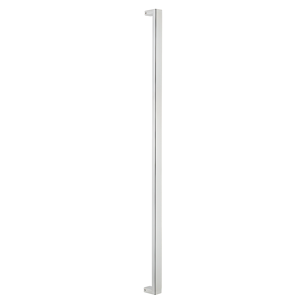 Sure-Loc 48-3/4" (1238mm) Stainless Steel Square Long Door Pull, 48" (1219mm) Center-to-Center Single Sided (Polished Chrome) Questions & Answers