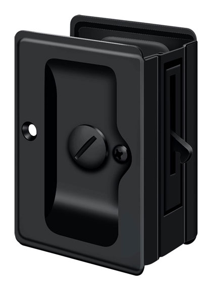 Deltana Heavy-Duty Solid Brass Pocket Door Privacy Latch - EACH (Flat Black) Questions & Answers