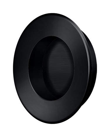 Deltana Solid Brass 1-1/2" (38mm) Round Flush Pull HD - EACH (Flat Black) Questions & Answers